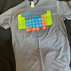 Gildan Dark Gray T-Shirt with Band Texting Graphic